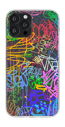  Прозорий силіконовий чохол "Графіті 1 кольрові" для Iphone 7-8