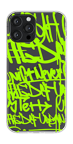  Прозорий силіконовий чохол "Графіті 2 зелені" для Iphone 7-8