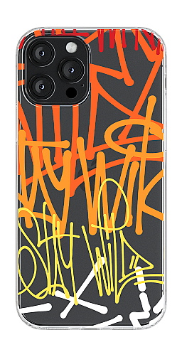  Прозорий силіконовий чохол "Графіті 3 кольорові" для Iphone 7-8