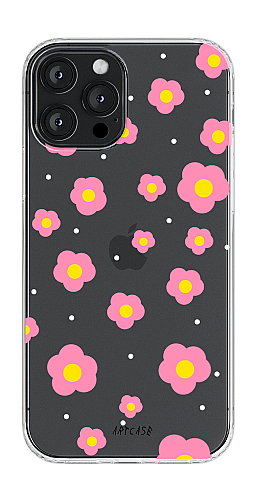  Прозорий силіконовий чохол "Квіткова ніжність" для Iphone 12 Pro