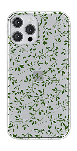  Прозорий силіконовий чохол "Зелені вітки" для Iphone 7-8