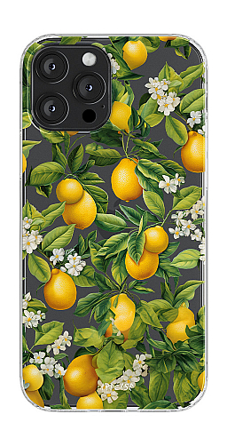  Прозорий силіконовий чохол "Лимонне дерево" для Iphone 12 Pro