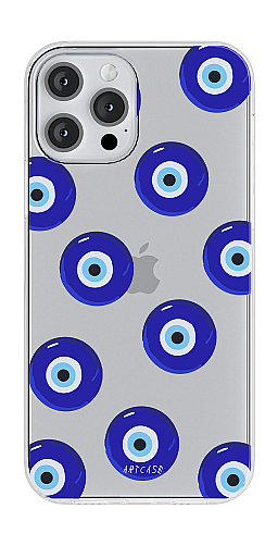  Прозорий силіконовий чохол "Blue eye" для Iphone 12 Pro