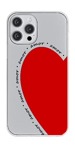  Прозорий силіконовий чохол "Red amore" для Iphone 7-8