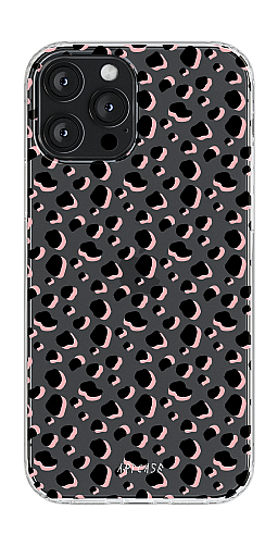  Прозорий силіконовий чохол "Рожеві плями" для Iphone 12 Pro