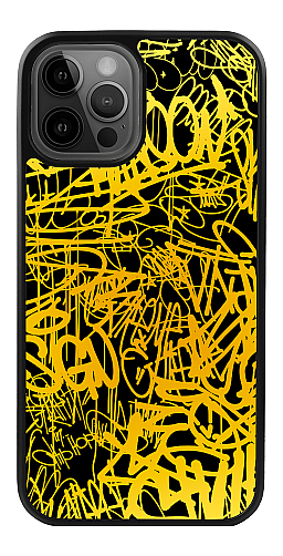  Силіконовий чохол "Графіті 1 жовті" для Iphone 12 Pro