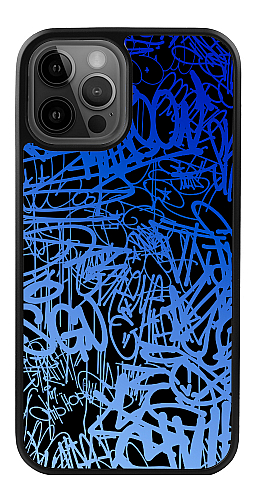  Силіконовий чохол "Графіті 1 сині" для Iphone 12 Pro