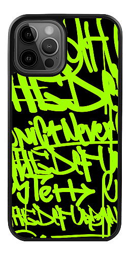  Силіконовий чохол "Графіті  2 зелені" для Iphone 12 Pro
