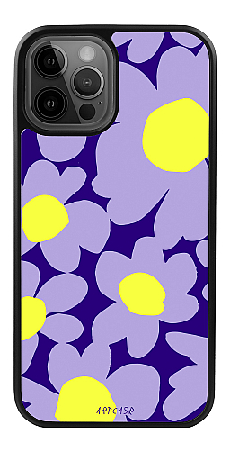  Силіконовий чохол "Синьо-жовті квіти" для Iphone 12 Pro