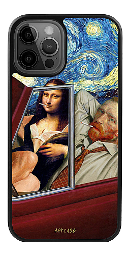   Силіконовий чохол "Мона Ліза та Ван Гог" для Iphone 12 Pro