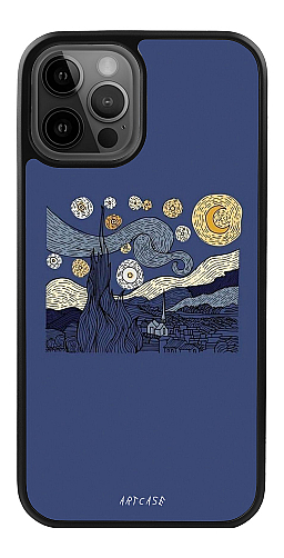   Силіконовий чохол "Зоряна ніч (ілюстрація)" для Iphone 12 Pro