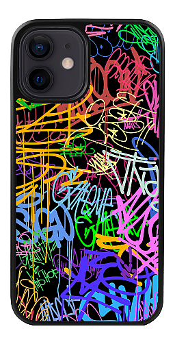  Силіконовий чохол "Графіті 1 кольрові" для Iphone 12