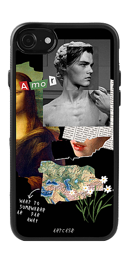  Силіконовий чохол "Ді Капріо та Мона Ліза" для Iphone 7-8