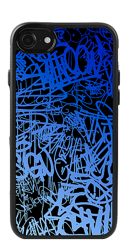  Силіконовий чохол "Графіті 1 сині" для Iphone 7-8