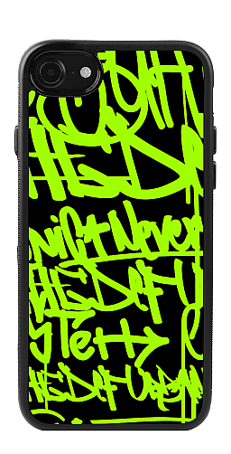  Силіконовий чохол "Графіті  2 зелені" для Iphone 7-8
