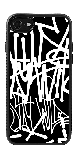  Силіконовий чохол "Графіті 3 білі" для Iphone 7-8