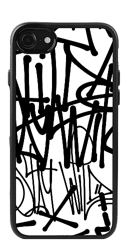  Силіконовий чохол "Графіті 3 чорні" для Iphone 7-8