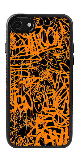  Силіконовий чохол "Графіті 1 оранжеві" для Iphone 7-8