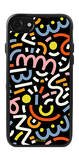  Силіконовий чохол "Різнокольорові візерунки" для Iphone 7-8