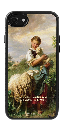  Силіконовий чохол "Дівчина з овечками" для Iphone 7-8