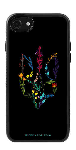  Силіконовий чохол "Квітковий герб" для Iphone 7-8