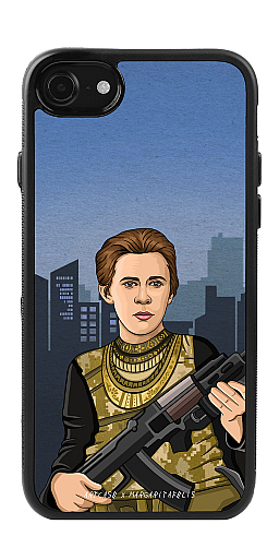  Силіконовий чохол "Леся Українка зі зброєю" для Iphone 7-8