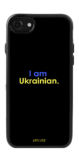  Силіконовий чохол "I am Ukrainian" для Iphone 7-8