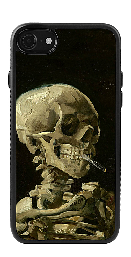   Силіконовий чохол "Череп з цигаркою" для Iphone 7-8
