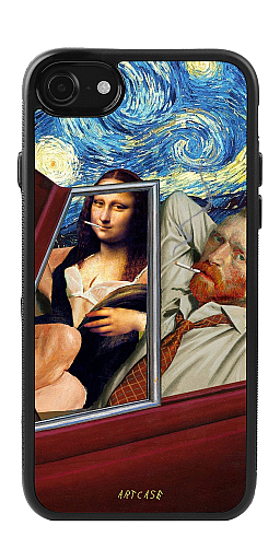   Силіконовий чохол "Мона Ліза та Ван Гог" для Iphone 7-8